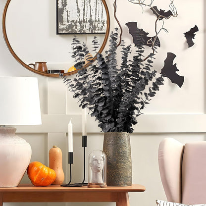 Real Eucalyptus Stems 20PCS Dried Preserved Fresh Eucalyptus Silver Dollar Leaves for Shower - Greenery Branches for Wedding Home Party Vase Filler Spring Decor