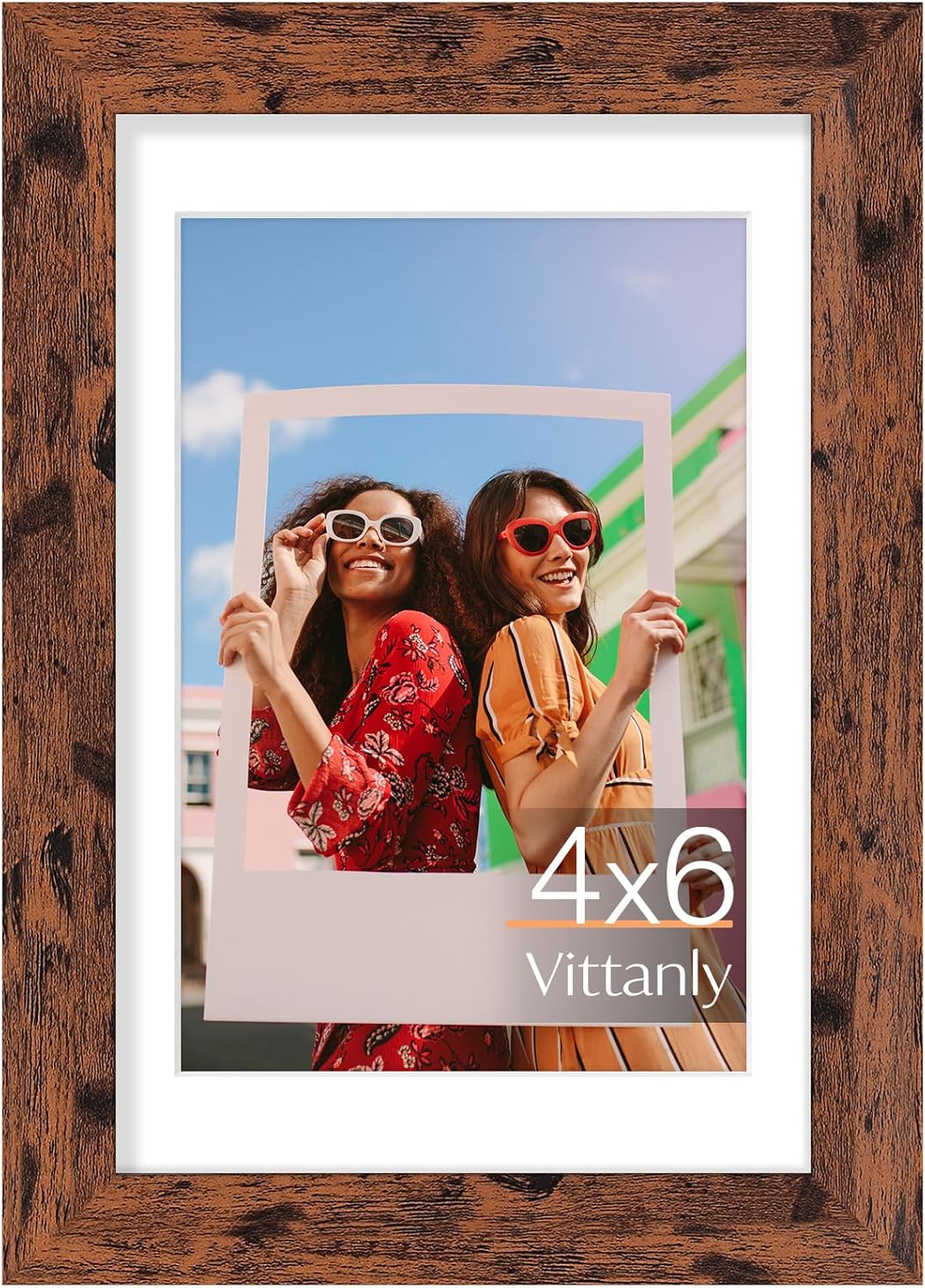 Vittanly 11x14 Picture Frame, Display Pictures 8x10 with Mat or 11x14 without Mat, Photo Frame for Wall Mounting, Black, 1 Pack - Colors A