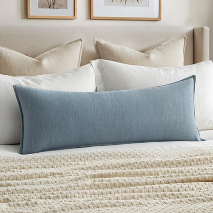 MIULEE Decorative Long Lumbar Throw Pillow Cover for Bed 14x36 Natural Beige Boho Farmhouse Neutral Couch Pillowcase Pack of 1 Accent Modern Sofa Cushion Livingroom Home Decor (Covers Only)