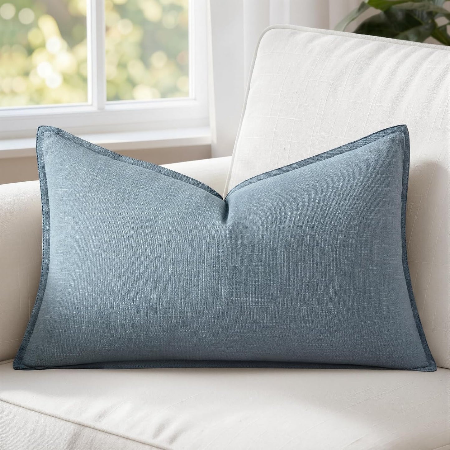 MIULEE Decorative Long Lumbar Throw Pillow Cover for Bed 14x36 Natural Beige Boho Farmhouse Neutral Couch Pillowcase Pack of 1 Accent Modern Sofa Cushion Livingroom Home Decor (Covers Only)
