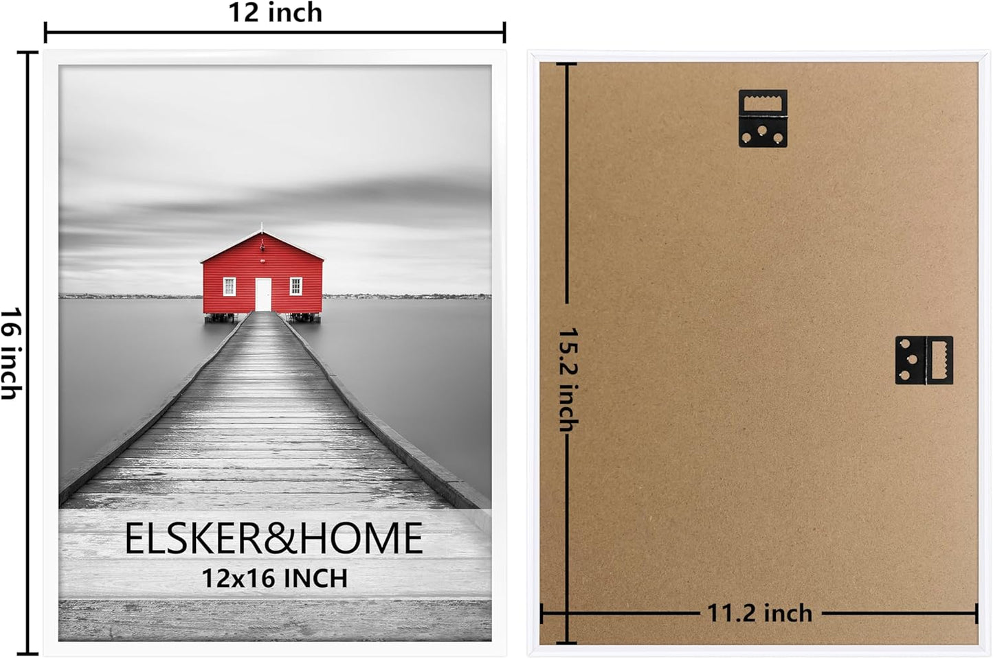 ELSKER&HOME 22.375 x 34 Poster Frame 3 Pack, Black Picture Frame for Horizontal or Vertical Wall Mounting, Sturdy and Scratch-proof