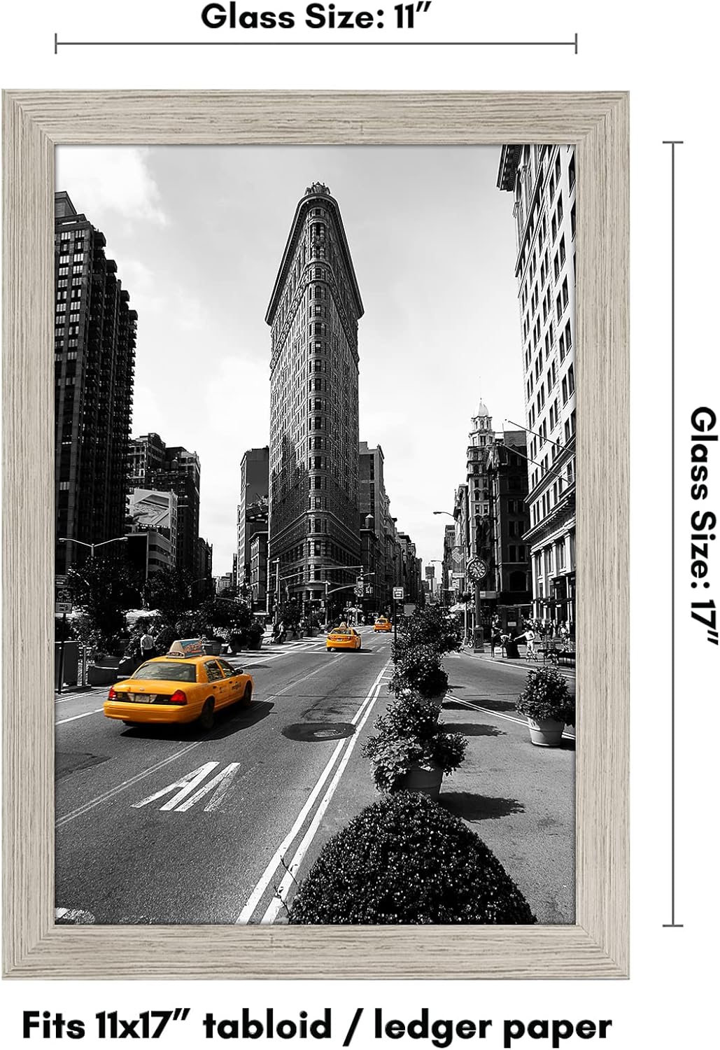Americanflat 12x18 Poster Frame with Shatter-Resistant Glass - Signature Collection - Gallery-Style Frames Made of Engineered Wood - Photo Frame for Wall Display - Black - Colors C