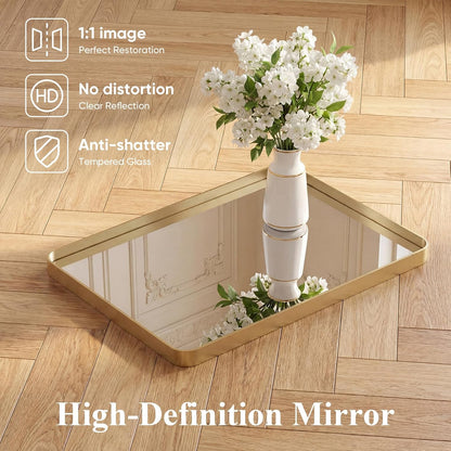 NEWBULIG Gold Round Wall Mirror 36 Inch, Bathroom Mirrors for Over Sink, Wall Decor for Bathroom, Entryway, Bedroom, Vanity