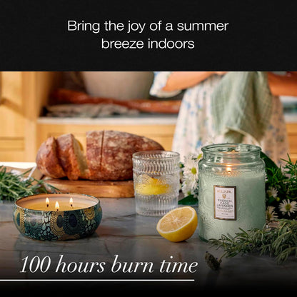 Voluspa Baltic Amber Candle, 18 oz, Coconut Wax Blend, Scented Candles for Home, 100 Hour Burn Time, Candle Jar