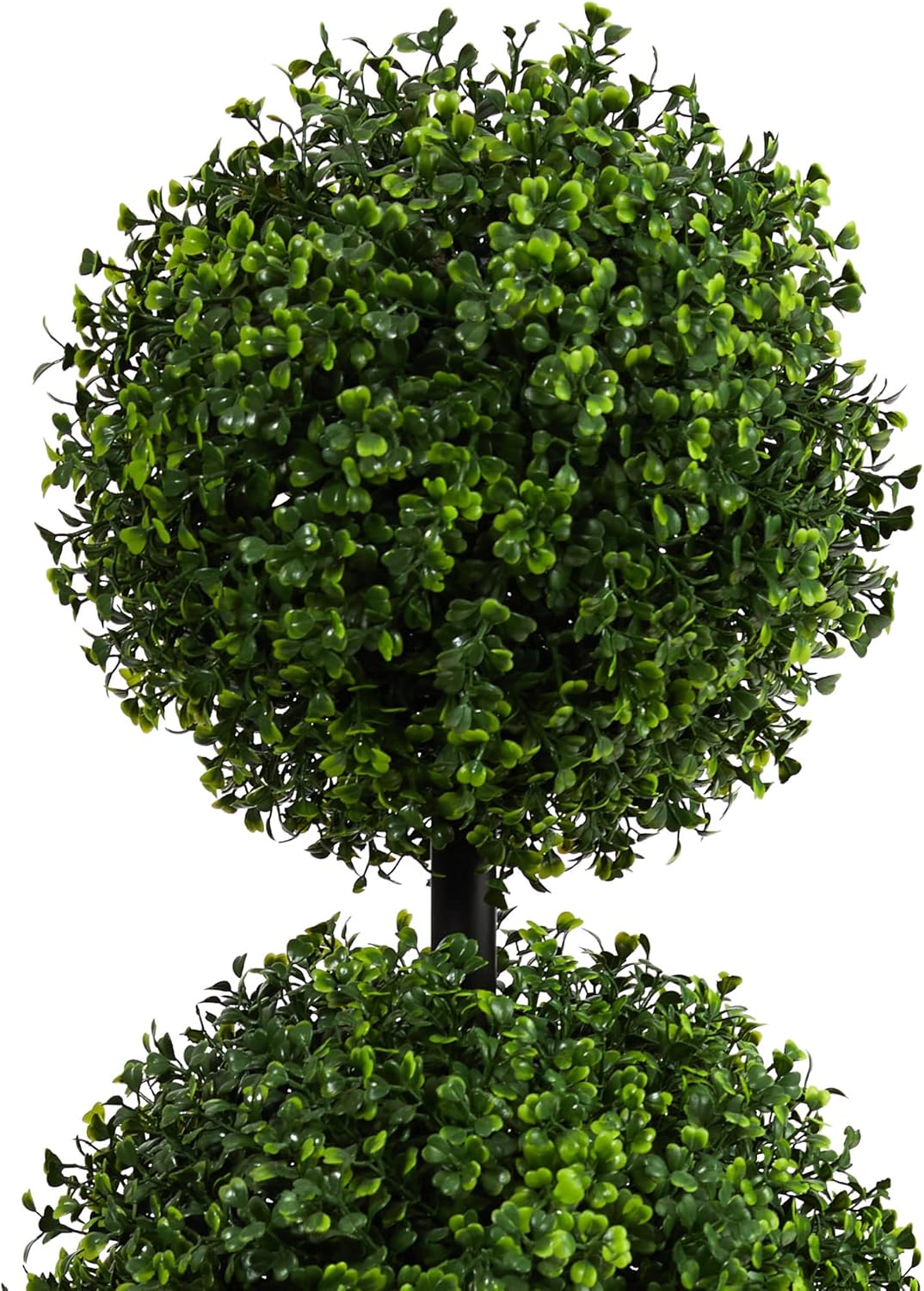 Nearly Natural 36in Artificial Triple Ball Boxwood Topiary Tree - Indoor Outdoor Realistic Faux Greenery for Home Patio Office Decor, Low Maintenance