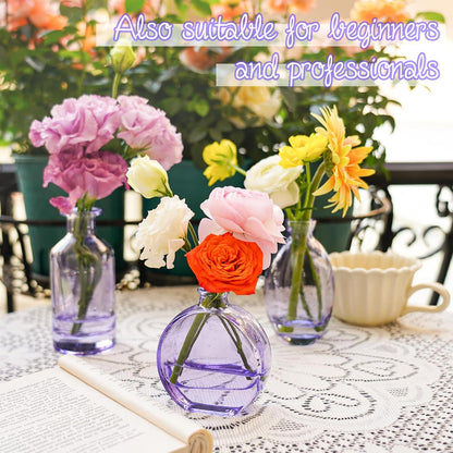 Bud Vases Set of 12, Clear Glass Bud Vase in Bulk, Small Vases for Centerpiece Mini Modern Flower Vase Transparent, Wedding Party Table Home Decor
