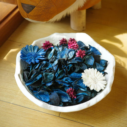 Spring Potpourri Bags,Vanilla Scented Potpourri Bowl Fillers,Dried Flowers,Home Fragrance Sachet of Petal, Vase Decor (White Caramel)-Mini