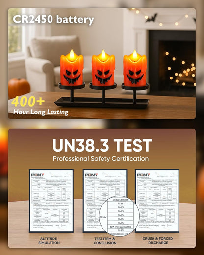 Homemory Flameless Votive Candles with Timer, 2" x 2" Real Wax, 400+Hour Realistic Black Wick Battery Operated Candles, Set of 6 for Wedding, Party and Holiday Decoration (Battery Included)