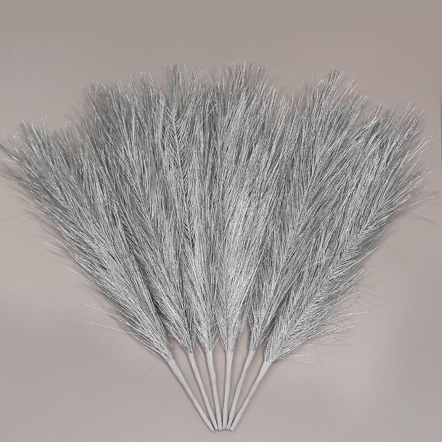 ZIFTY 7-Pcs 38"/3.1FT Faux Pampas Grass Large Tall Fluffy Artificial Fake Flower Bedroom Decor Boho Decor Bulrush Reed Grass for Vase Filler Farmhouse Home Wedding Decor (Beige Mixed)