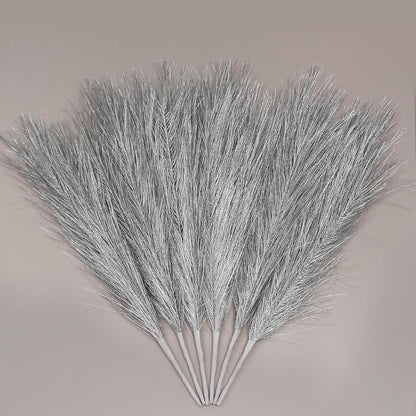 ZIFTY 7-Pcs 38"/3.1FT Faux Pampas Grass Large Tall Fluffy Artificial Fake Flower Bedroom Decor Boho Decor Bulrush Reed Grass for Vase Filler Farmhouse Home Wedding Decor (Beige Mixed)
