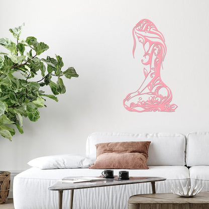 Xedatric Modern Abstract Metal Wall Art-Minimalist Line Sculpture for Bedroom,Living Room,Bathroom-Unique Metal Wall Decor for Home & Office