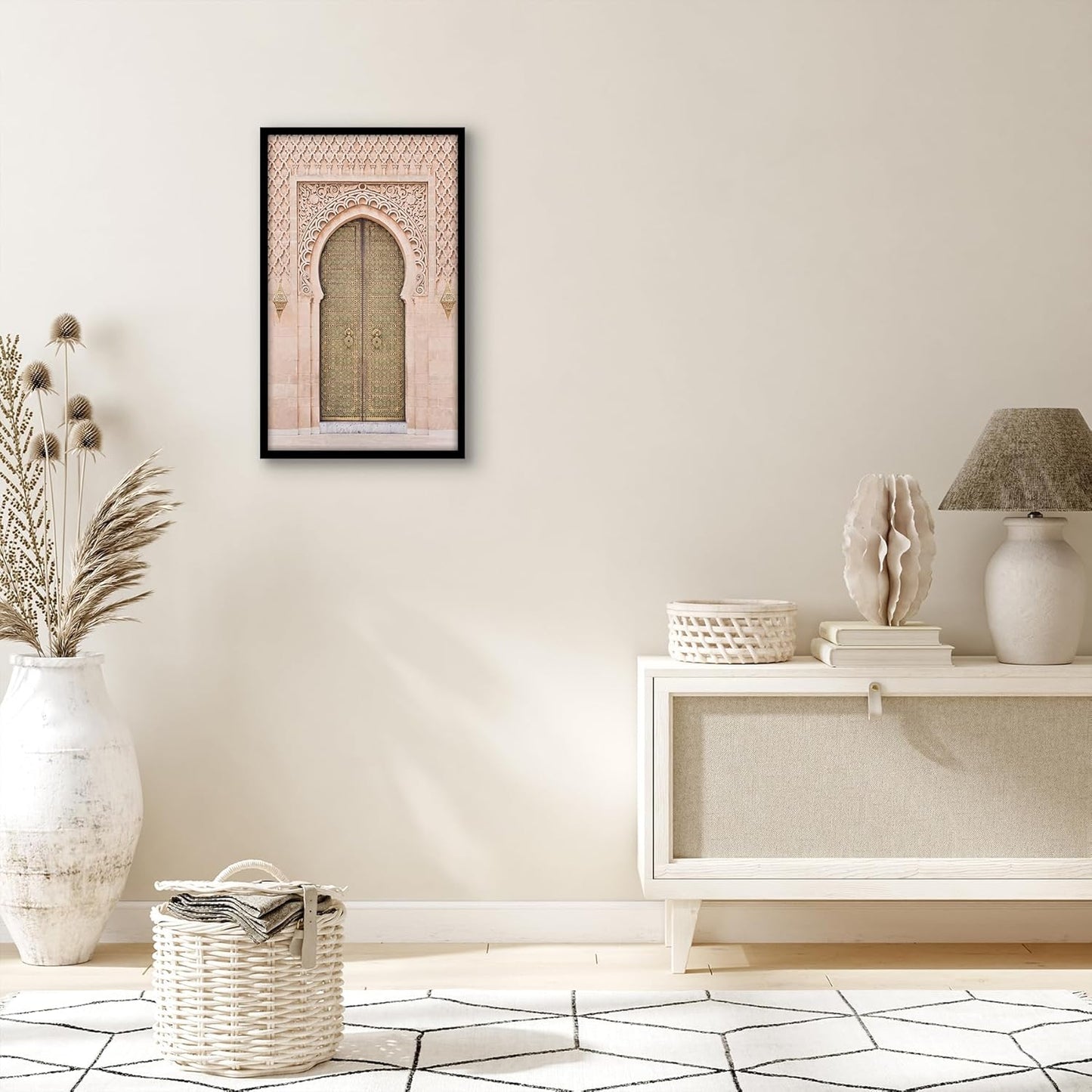 Americanflat 24x36 Poster Frame with Polished Plexiglass - Streamline Collection - Thin Border Picture Frame for Wall Display - Hanging Hardware Included - Black - Colors C