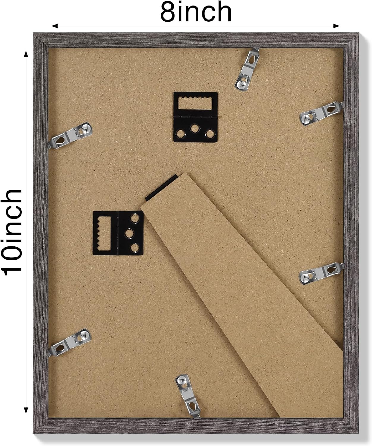 Vittanly 11x14 Picture Frame, Display Pictures 8x10 with Mat or 11x14 without Mat, Photo Frame for Wall Mounting, Black, 1 Pack - Colors B