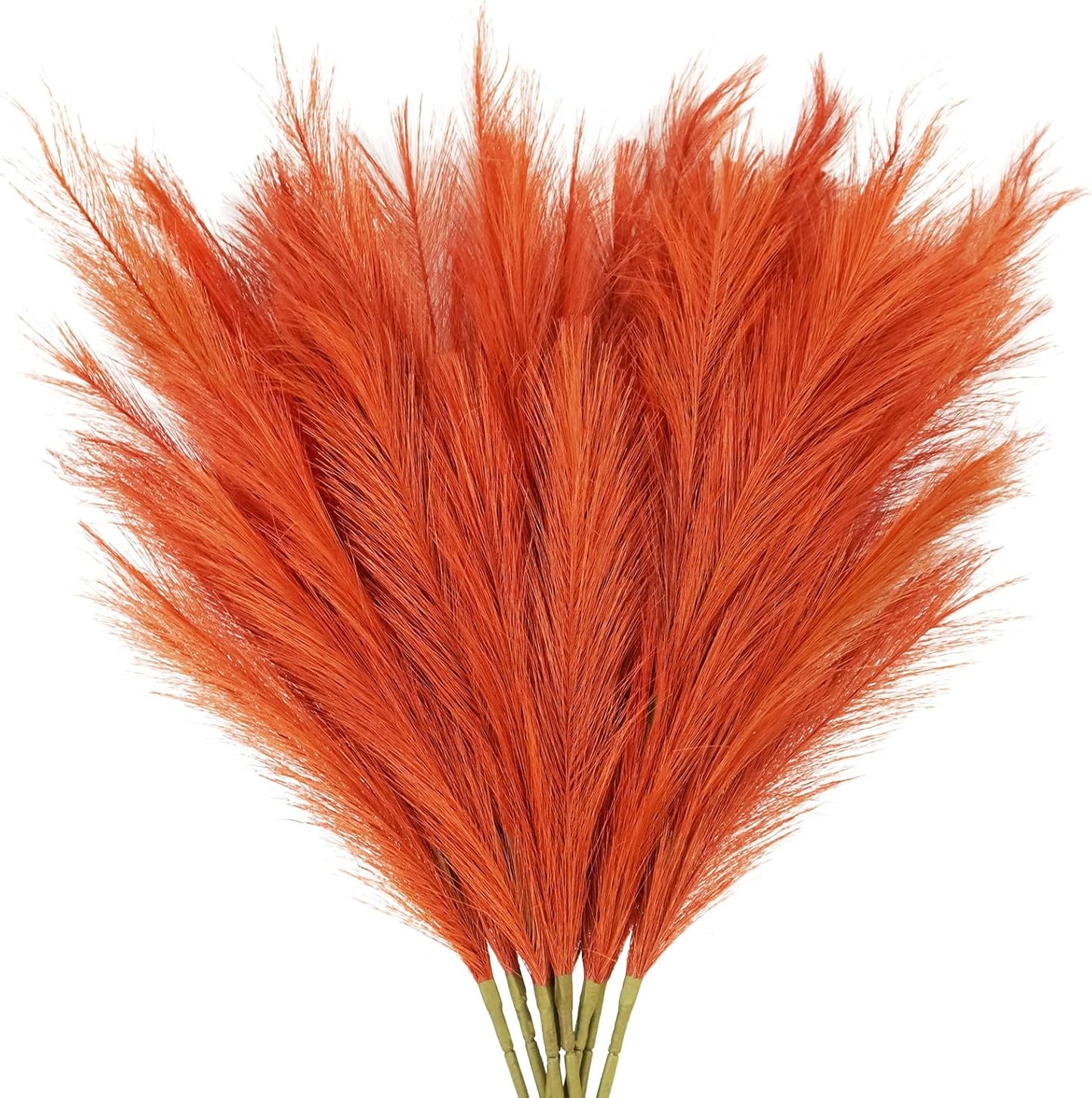 obbsie 50pcs Pink Faux Pampas Grass Decor, 21.6" Short Artificial Floral Branches Vase Filler Flower Arrangement for Home Wedding Boho Outdoor Decor
