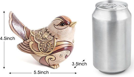 Bird Figurines For Home Decor,Bird Statue Sculpture For Shelf Decor Accents,Boho Bird Decorations For Table Office Living Room Bedroom,Retro Animal Statues Decorative Bird Gifts For Bird Lovers Women