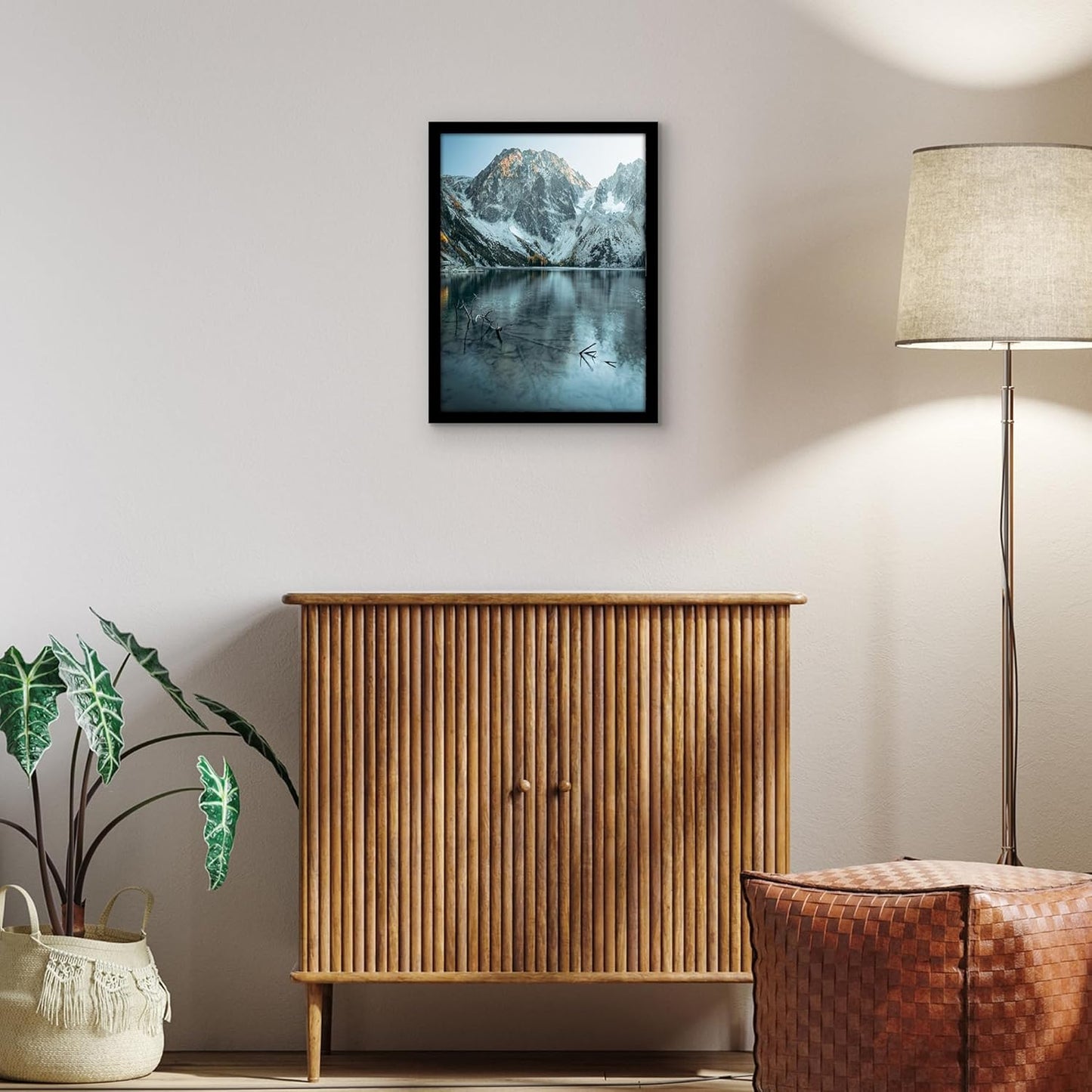 Americanflat 16x20 Picture Frame with Polished Plexiglass - Black Picture Frame - Wide Photo Frames Made of Engineered Wood for Vertical or Horizontal Wall Display - Epic Collection - Black - Colors A