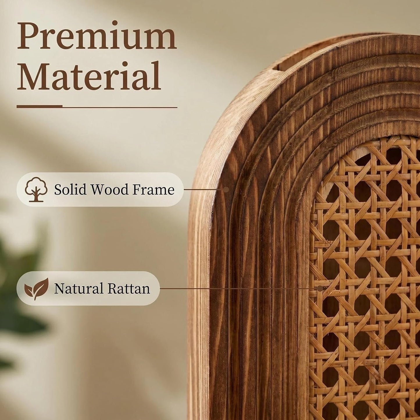 Dnnnii 2 Pack Wooden Wall Vase Set - Brown Finish Modern Farmhouse & Boho Wall Decor for Entryway, Hallway, Bathroom, Living Room, Dining Room, Narrow Spaces