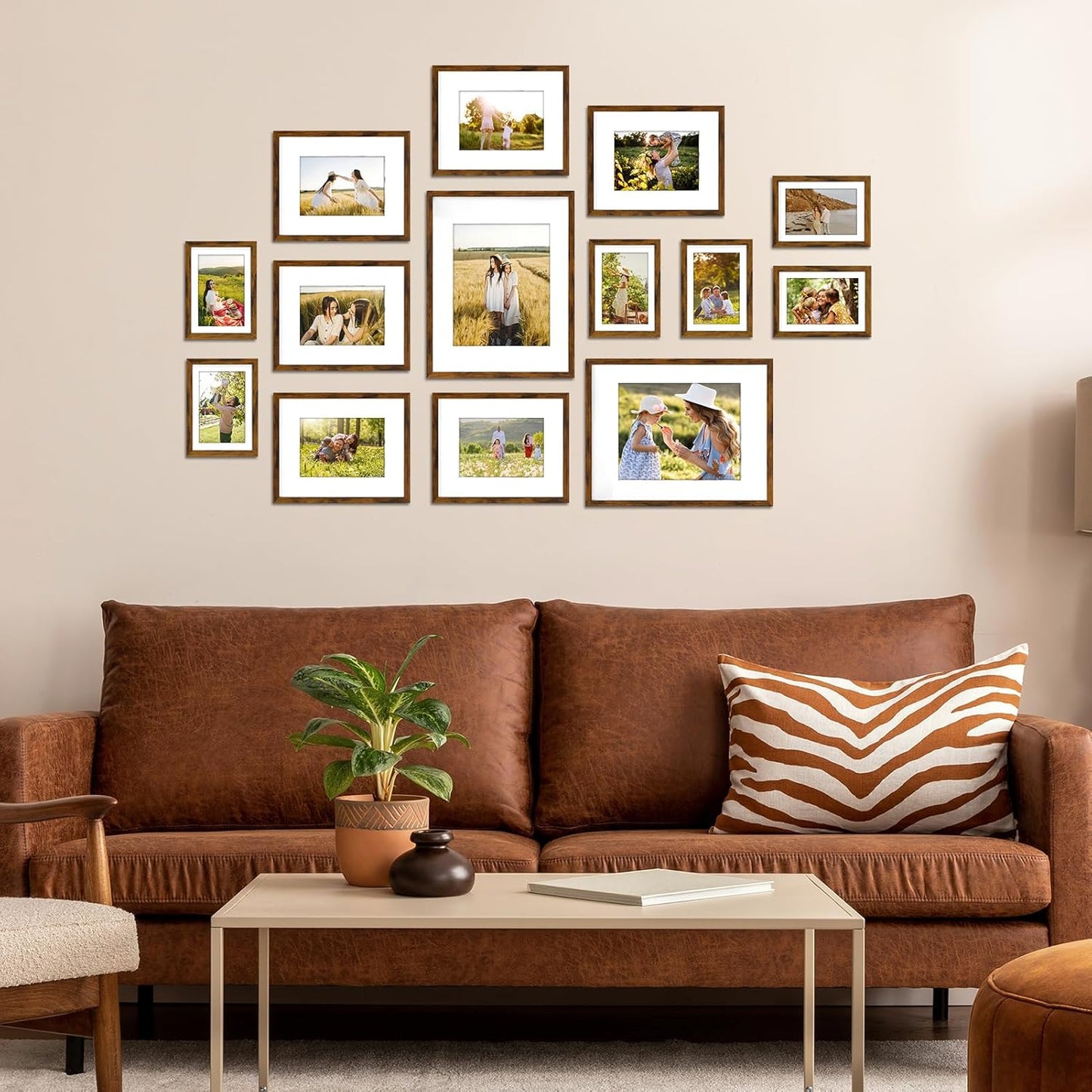 Giftgarden 14 Pack Black Picture Frames Set, 2pcs 11x14 Matted for 8x10, 6pcs 8x10 Matted for 5x7, 6pcs 5x7 Matted for 4x6, Gallery Frame Collage for Wall or Tabletop Display