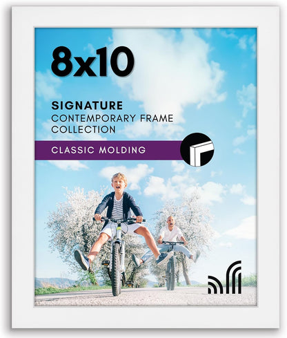 Americanflat 12x18 Poster Frame with Shatter-Resistant Glass - Signature Collection - Gallery-Style Frames Made of Engineered Wood - Photo Frame for Wall Display - Black - Colors B