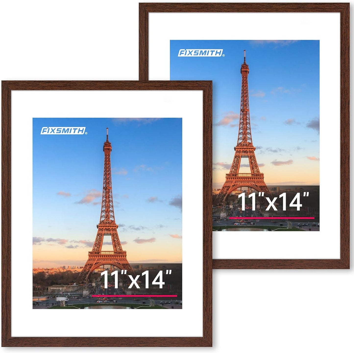 FIXSMITH 10 Pack Picture Frames Collage Wall Decor for Mounting or Tabletop Display, Gallery Wall Frame Set with Two 8x10 Black Frames, Four 5x7 Frames and Four 4x6 Frames, Multi-Pack Photo Frame Set