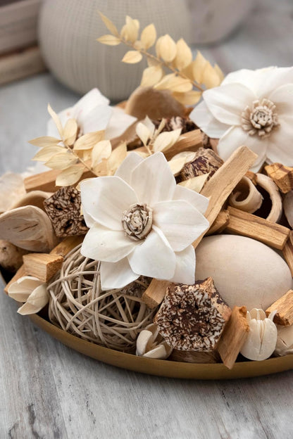 ANDALUCA Maison Box Fragrance Potpourri Decorative Vase & Bowl Filler Home Décor (Coconut Sandalwood)