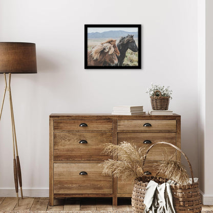 Americanflat 16x20 Picture Frame with Polished Plexiglass - Black Picture Frame - Wide Photo Frames Made of Engineered Wood for Vertical or Horizontal Wall Display - Epic Collection - Black - Colors A