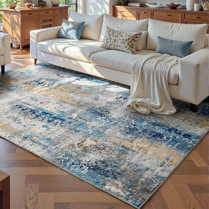 Ompaa 2x6 Rug Runners for Hallways Kitchen Runner Rug Non Slip Washable Grey Long Runner Rugs with Rubber Backing Soft Abstract Carpet Runner for Hallways, Kitchen, Bedroom, Bathroom, Entryway - Colors B