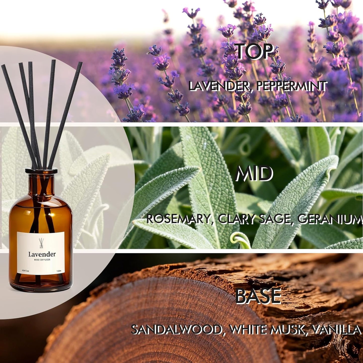 Reed Diffuser Set, 8.12 fl.oz Eucalyptus Scented Diffuser with Sticks, Up to 120 Days, Home Fragrance Reed Diffuser for Bathroom Shelf Decor & Room Freshener, 2 Pack