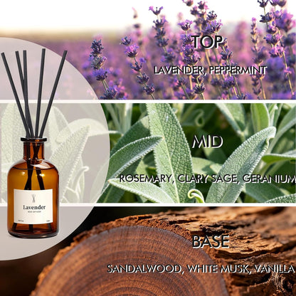 Reed Diffuser Set, 8.12 fl.oz Eucalyptus Scented Diffuser with Sticks, Up to 120 Days, Home Fragrance Reed Diffuser for Bathroom Shelf Decor & Room Freshener, 2 Pack