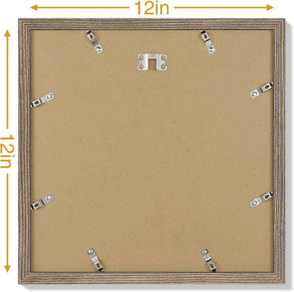 Vittanly 8x10 Picture Frames Set of 9, Shatter Resistant Plexiglass, Display 5x7 Pictures with Mat or 8x10 without Mat, Photo Frames for Wall or Tabletop, Engineered Wood, Black - Colors B