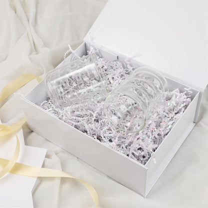 Pink Gift Box,10x7.3x3.5 Gift Boxes With Lids For Presents Includes Ribbon And Diy Printable Sticker Paper,Bridesmaid Proposal Box,Magnetic Gift Box For Birthday,Wedding,Graduation - Colors B