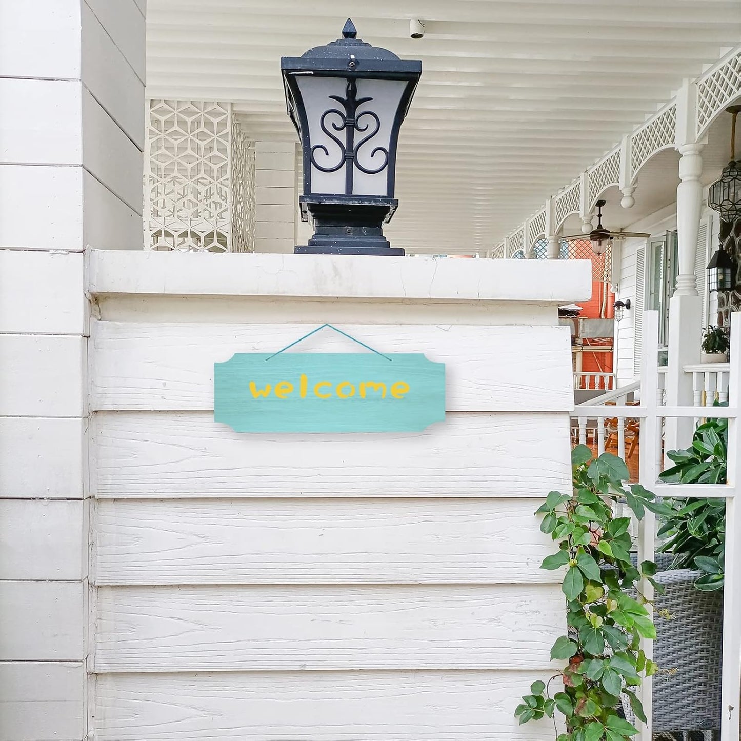 3Pack Blank Wood Sign for Craft Unfinished Hanging Wooden Board with Hole DIY Door Wall Decor Holiday Decoration