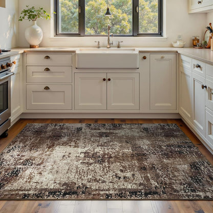 Ompaa 2x6 Rug Runners for Hallways Kitchen Runner Rug Non Slip Washable Grey Long Runner Rugs with Rubber Backing Soft Abstract Carpet Runner for Hallways, Kitchen, Bedroom, Bathroom, Entryway - Colors B