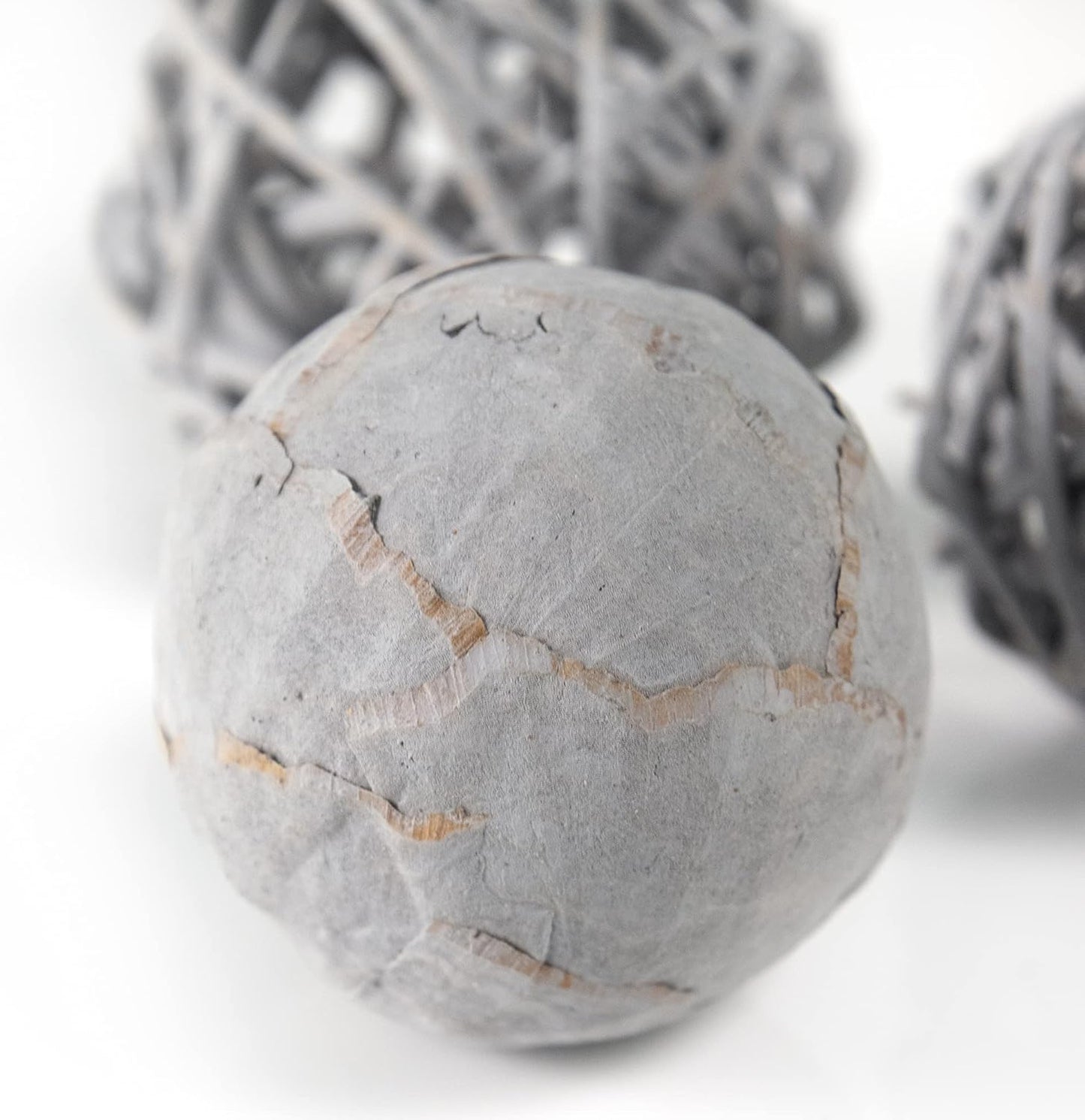 ANDALUCA Natural Tones Vase & Bowl Filler Decorative Balls (Natural Orbs)