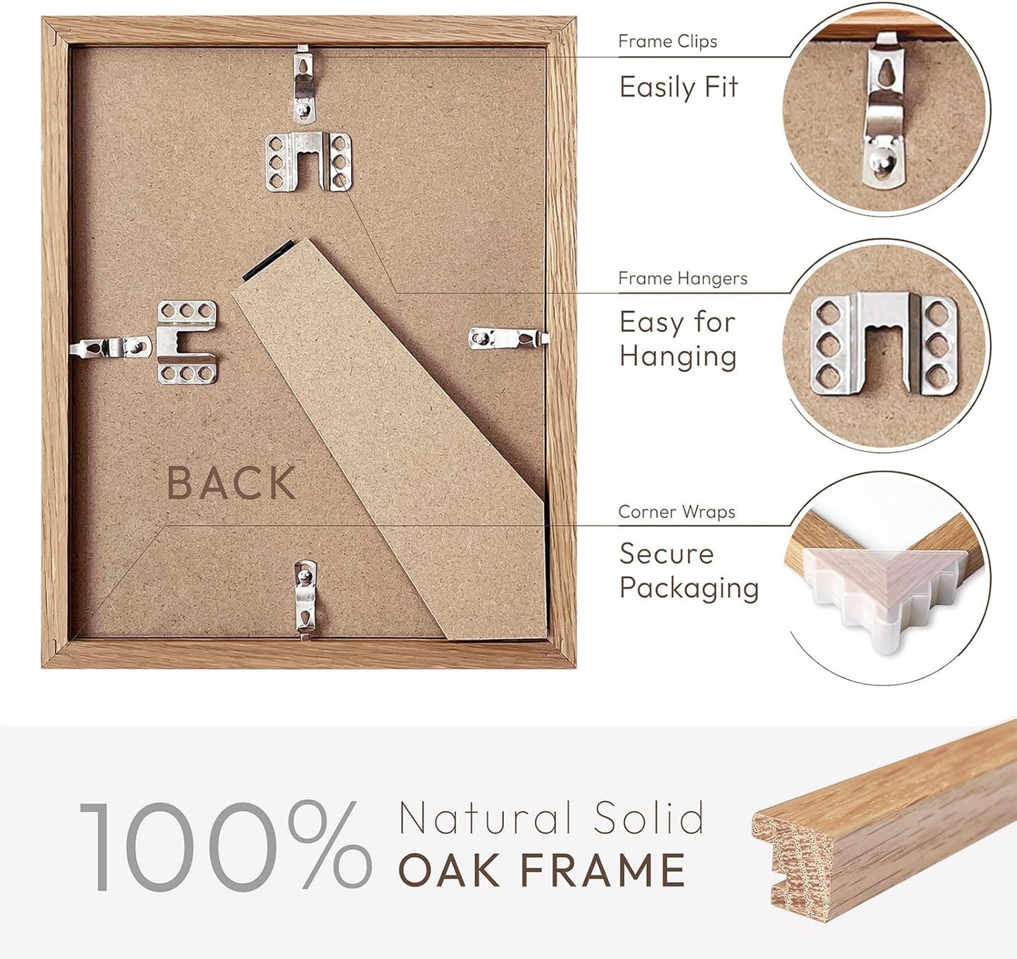5x7 Picture Frame, Solid Oak Wood 5 x 7 Photo Frame with Mat to 4x6, 7x5 Picture Frames for Wall and Tabletop Display, (Walnut Set of 1)