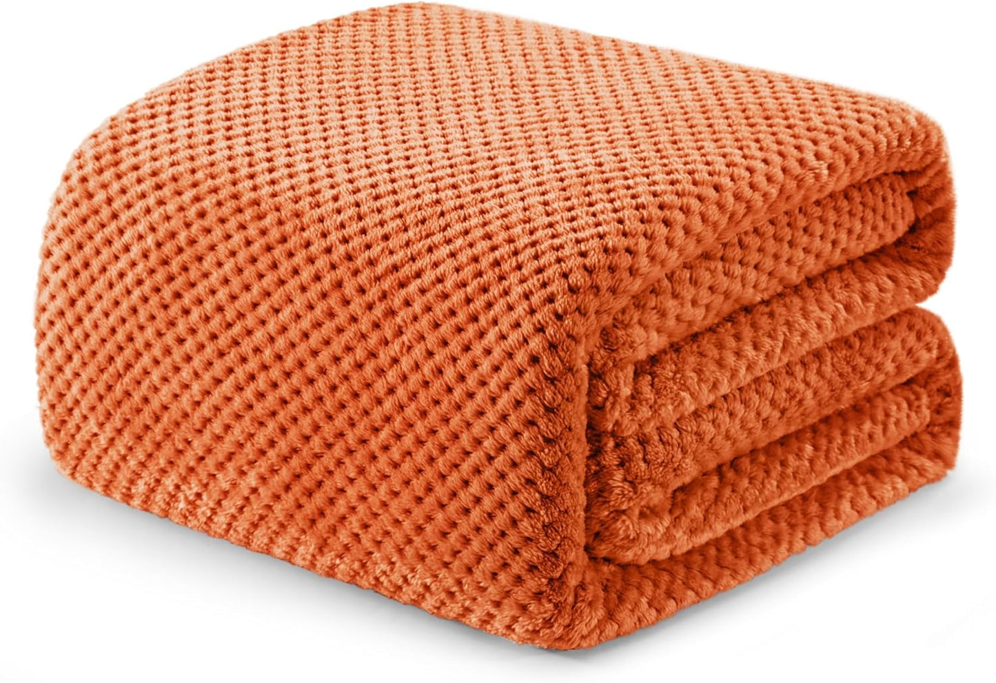 Exclusivo Mezcla Fleece Throw Blanket Extra Large, Super Soft and Warm Blankets for Couch, Sofa and Bed Waffle Textured, Cozy, Fuzzy and Lightweight (Slate Blue, 50x70 Inches)