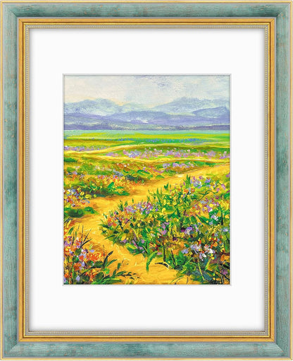 Golden State Art,11x14 Ornate Picture Frame for 8x10 Photo with Mat or 11 x 14 Prints without Mat,Real Glass Wall Display(Color:Green Gold)
