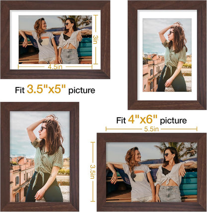 Vittanly 11x14 Picture Frame, Display Pictures 8x10 with Mat or 11x14 without Mat, Photo Frame for Wall Mounting, Black, 1 Pack - Colors B