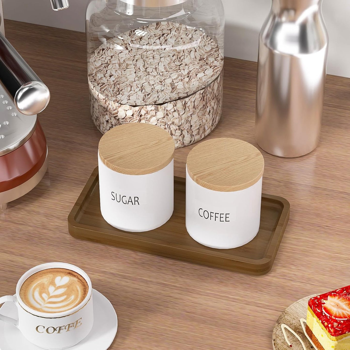 Bathroom Vanity Tray for Countertop - Bamboo Organizer Tray for Dresser Tops, Toilet, Perfume Small Decorative Tray Wood Tray for Home Decoration 11.81” L x 6.1” W x 0.79” H Black