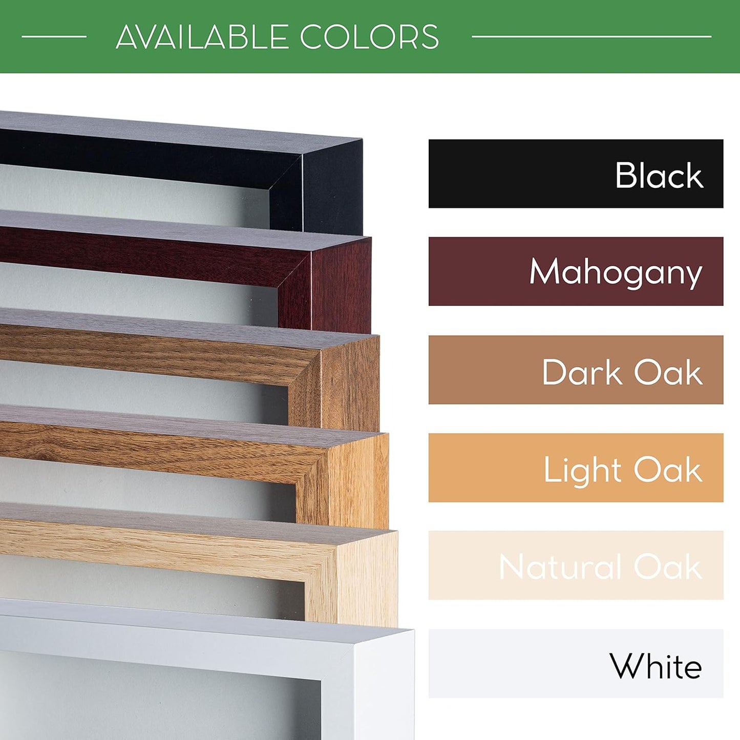 FrameWorks 11” x 14” Dark Oak Wooden Shadow Box Frame – Display Case with Soft Felt Back, Memory Box with Tempered Glass, Display Box with Elegant White Ball Push Pins, Wooden Flower Box