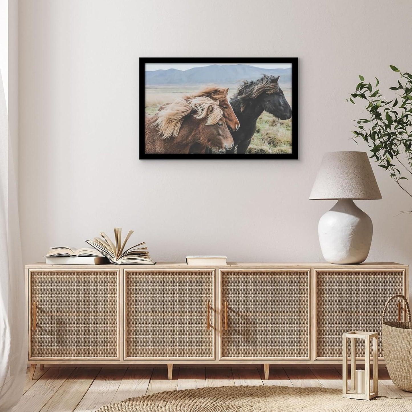 Americanflat 16x20 Picture Frame with Polished Plexiglass - Black Picture Frame - Wide Photo Frames Made of Engineered Wood for Vertical or Horizontal Wall Display - Epic Collection - Black - Colors C