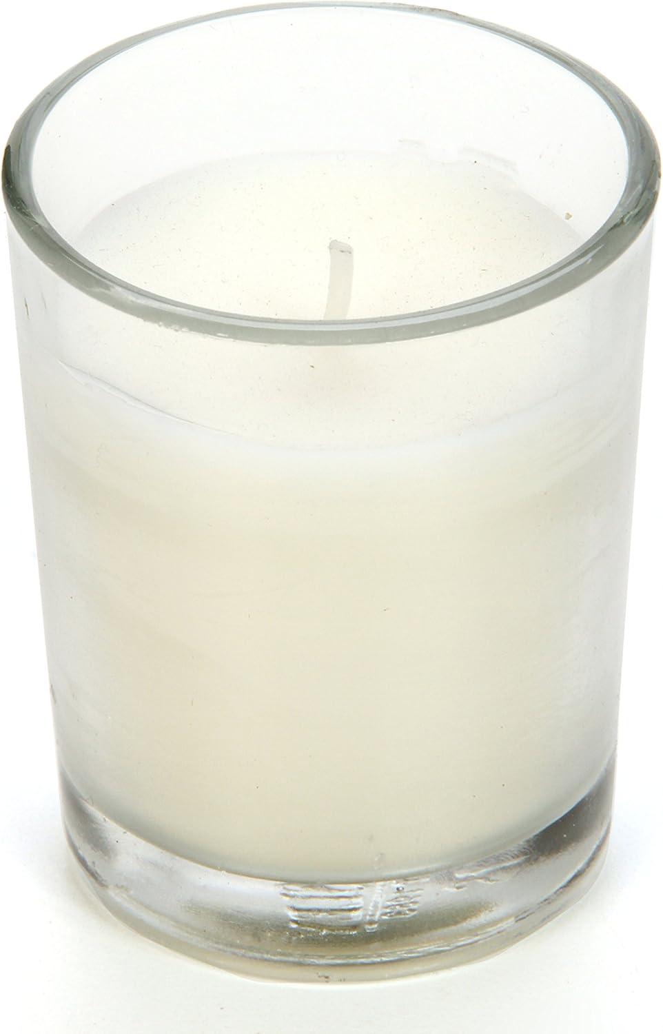 48-Pack Clear Glass Votive Candles – 10–12 Hour Long Burn, Unscented, Ivory, Bulk Set for Weddings, Events & Table Centerpieces – Hosley