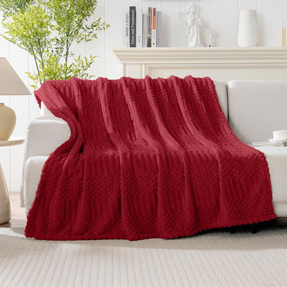 50x70 Inch Rust Throw Blanket - Soft & Fluffy Fleece, Cute & Aesthetic, Perfect for Sofa, Couch, Chair, Bed, Living Room & Bedroom, All-Season Use, Plush & Cozy Decorative Blanket