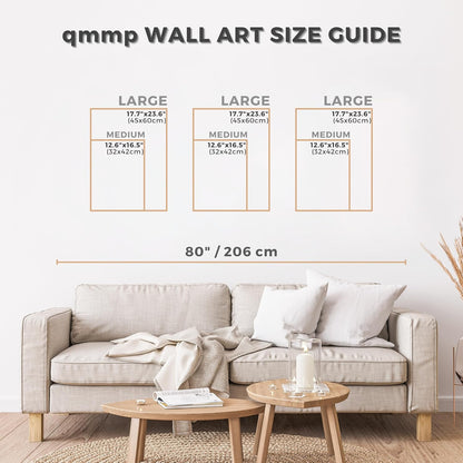 qmmp Modern Wooden Wall Sculptures - Set of 3 - Home Decor Accent - Large Wall Art for Living Room, Bedroom, Office - Easy Installation (Oak, Medium - Mountain and Sun)