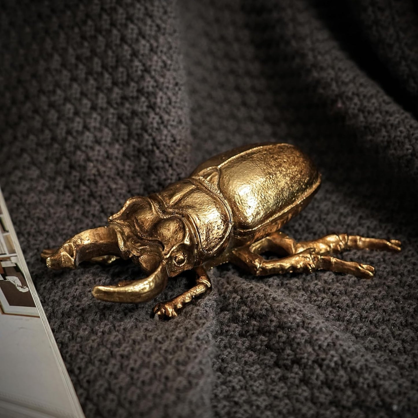 Gold Insect Wall Decor - Unique Bug and Beetle Design Gold Resin, Perfect for Victorian and Modern Home Decor