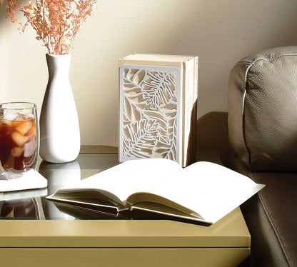 CNK Premium BookEnds - Heavy Duty Metal Book Stoppers for Home Office, Decorative Book Shelf Holders (Hummingbird Black)