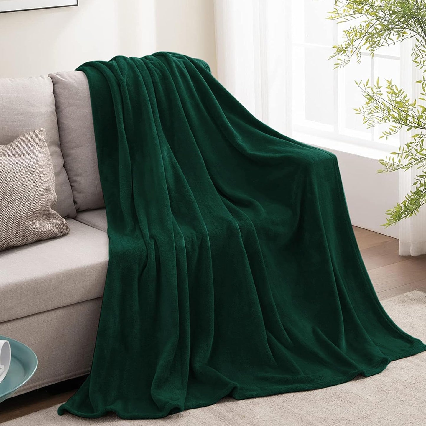 BEDELITE Fleece Blanket Black Throw Blankets for Couch & Bed, Luxury Plush Cozy Fuzzy Blanket 50x60 inches, Super Soft Warm Lightweight Throw Blanket for Travel Camping - Colors A