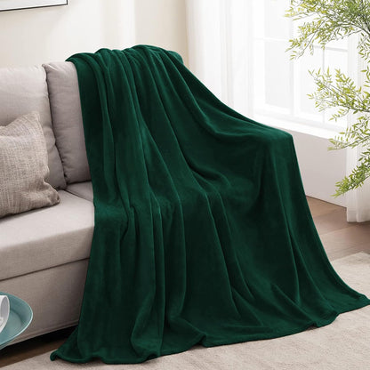 BEDELITE Fleece Blanket Black Throw Blankets for Couch & Bed, Luxury Plush Cozy Fuzzy Blanket 50x60 inches, Super Soft Warm Lightweight Throw Blanket for Travel Camping - Colors A