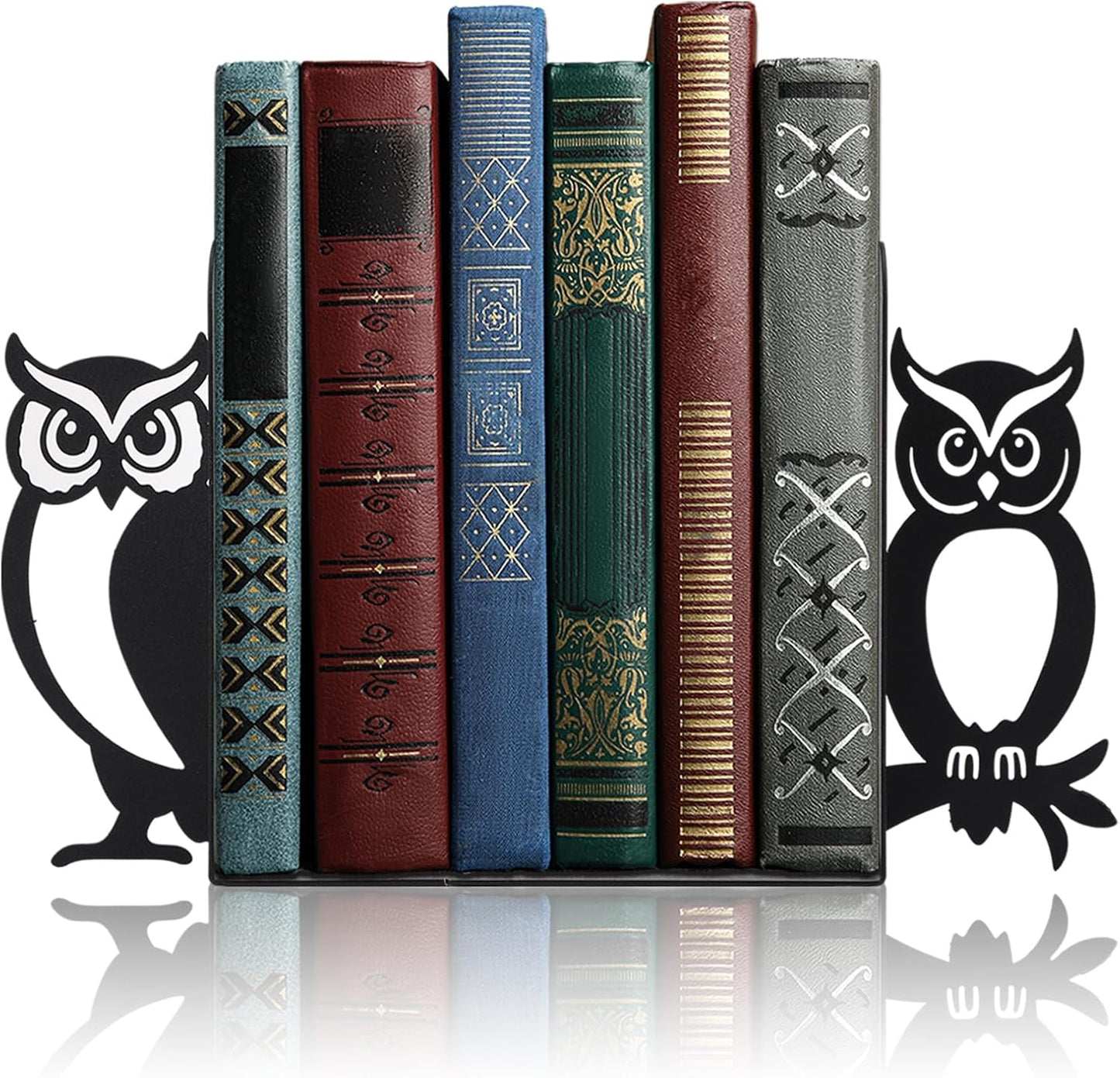 Geelin Peeping Cat Metal Bookends Set of 2 Cute Book Ends for Shelves Decorative Bookshelf Home Office Desk Bookshelf Decor Gift for Cat Lovers and Reading Enthusiasts