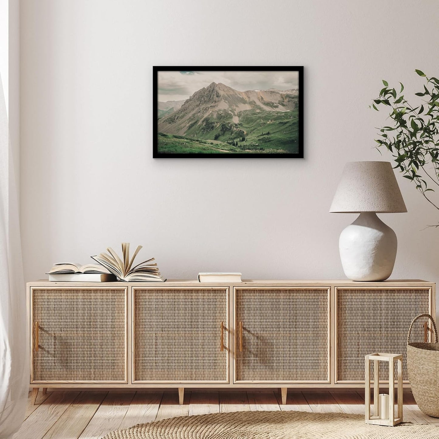 Americanflat 16x20 Picture Frame with Polished Plexiglass - Black Picture Frame - Wide Photo Frames Made of Engineered Wood for Vertical or Horizontal Wall Display - Epic Collection - Black - Colors A